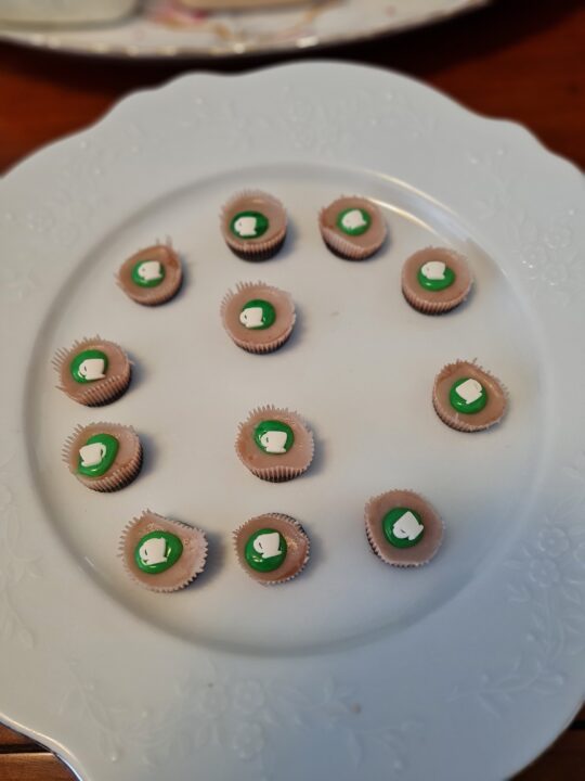Ischoklad med dekoration